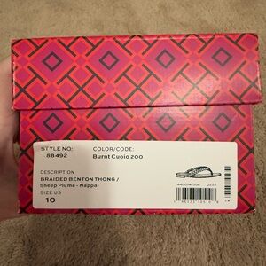 Braided Benton Thong - Burnt Cuoio
